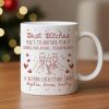 Besties White Ceramic Mug Personalized with Funny Quote, Cute Wine Glass Art, Perfect Unique Gift for Friends and Coworkers Besties White Ceramic Mug Personalized with Funny Quote, Cute Wine Glass Art, Perfect Unique Gift for Friends and Coworkers