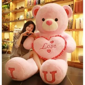 Big LOVE Plush Bear - Giant Soft Toy for Birthdays & Valentine's Gifts