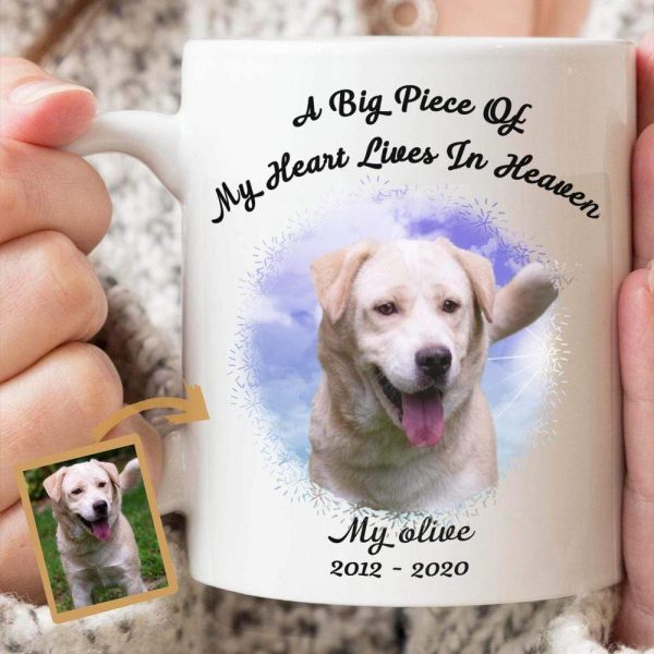 Big Piece Of My Heart Is In Heaven Family Coffee Mug Big Piece Of My Heart Is In Heaven Family Coffee Mug