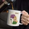 Birth Month Flowers Bloom Making The World A Better Place - Personalized Mug