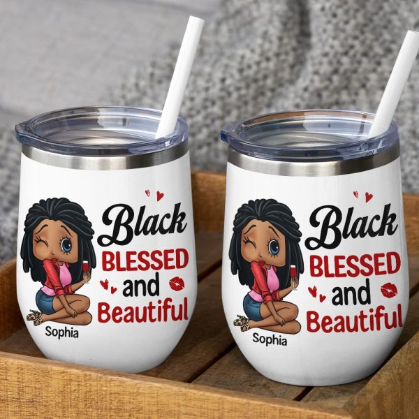 Black Blessed And Beautiful Personalized Coffee Mug 03HTTN270723HH-02