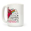 Black Kewpie Devil I Put the DEMON In Pride Month Coffee Mug Black Kewpie Devil I Put the DEMON In Pride Month Coffee Mug