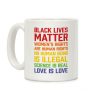 Black Lives Matter List Coffee Mug