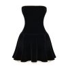 Black Velvet Tube Mini Dress Black Velvet Tube Mini Dress
