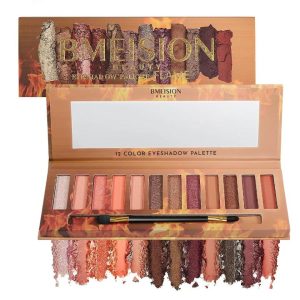 Bmeision Flame Eyeshadow Earthy Pearlescent Shades For Bold & Shimmering Eye Looks