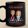 Bonded By Heart, United By Love - Family Personalized Custom Black Mug - Mother's Day, Gift For Mom, Daughter Bonded By Heart, United By Love - Family Personalized Custom Black Mug - Mother's Day, Gift For Mom, Daughter