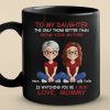 Bonded By Heart, United By Love - Family Personalized Custom Black Mug - Mother's Day, Gift For Mom, Daughter Bonded By Heart, United By Love - Family Personalized Custom Black Mug - Mother's Day, Gift For Mom, Daughter