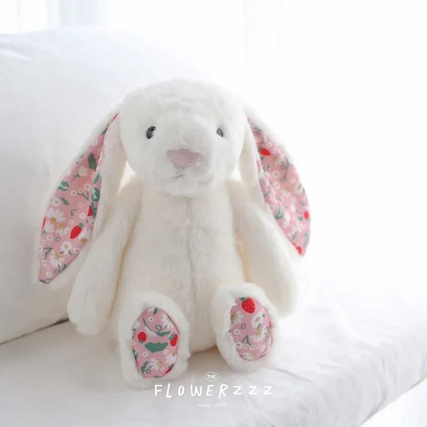 Bonnie Rabbit Plush Toy Soft Bunny with Floral Ears for Kids and Home Decor Bonnie Rabbit Plush Toy Soft Bunny with Floral Ears for Kids and Home Decor