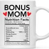 Bonus Mom Nutritional Facts Coffee Mug Funny Stepmom Gift from Stepdaughter Stepson Birthday Mother's Day Gift Bonus Mom Nutritional Facts Coffee Mug Funny Stepmom Gift from Stepdaughter Stepson Birthday Mother's Day Gift