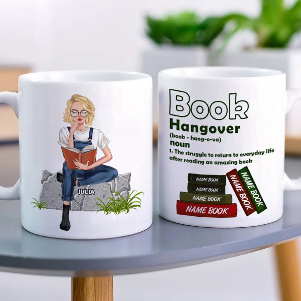 Book Hangover The Struggle To Return To Everyone Life Personalized Mug, Gift For Book Lovers Book Hangover The Struggle To Return To Everyone Life Personalized Mug, Gift For Book Lovers