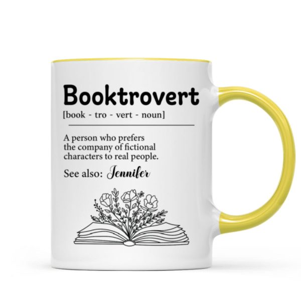 Booktrovert Definition Gift For Book Lover, Bookworm Personalized Mug Booktrovert Definition Gift For Book Lover, Bookworm Personalized Mug