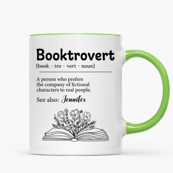 Booktrovert Definition Gift For Book Lover, Bookworm Personalized Mug Booktrovert Definition Gift For Book Lover, Bookworm Personalized Mug