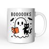 Boooooks and Purrs, Personalized Halloween Mug, Cute Books and Cats Lover Ghost Gift with Custom Name Boooooks and Purrs, Personalized Halloween Mug, Cute Books and Cats Lover Ghost Gift with Custom Name