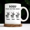 Boss' Pain In The Asses Featuring Playful Donkeys - Personalized Custom Coffee Mug - COL107_MG Boss' Pain In The Asses Featuring Playful Donkeys - Personalized Custom Coffee Mug - COL107_MG