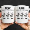 Boss' Pain In The Asses Featuring Playful Donkeys - Personalized Custom Coffee Mug - COL107_MG Boss' Pain In The Asses Featuring Playful Donkeys - Personalized Custom Coffee Mug - COL107_MG