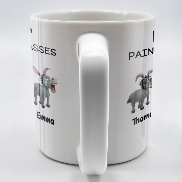 Boss' Pain In The Asses Featuring Playful Donkeys - Personalized Custom Coffee Mug - COL107_MG Boss' Pain In The Asses Featuring Playful Donkeys - Personalized Custom Coffee Mug - COL107_MG