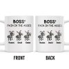Boss' Pain In The Asses Featuring Playful Donkeys - Personalized Custom Coffee Mug - COL107_MG Boss' Pain In The Asses Featuring Playful Donkeys - Personalized Custom Coffee Mug - COL107_MG