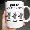 Boss' Pain In The Asses Featuring Playful Donkeys - Personalized Custom Coffee Mug - COL107_MG Boss' Pain In The Asses Featuring Playful Donkeys - Personalized Custom Coffee Mug - COL107_MG
