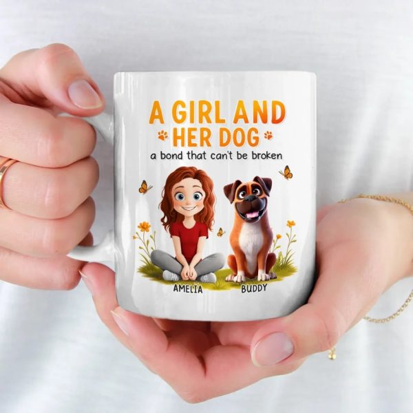 Bound By Love, Connected By Paws - Dog Personalized Custom Mug - Mother's Day, Gift For Pet Owners, Pet Lovers Bound By Love, Connected By Paws - Dog Personalized Custom Mug - Mother's Day, Gift For Pet Owners, Pet Lovers