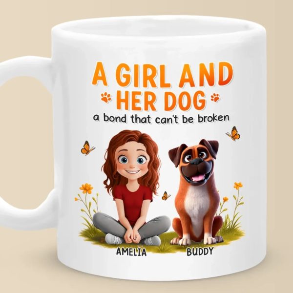 Bound By Love, Connected By Paws - Dog Personalized Custom Mug - Mother's Day, Gift For Pet Owners, Pet Lovers Bound By Love, Connected By Paws - Dog Personalized Custom Mug - Mother's Day, Gift For Pet Owners, Pet Lovers