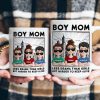 Boy Mom Less Drama Than Girls But Harder To Keep Alive - Personalized Mug Boy Mom Less Drama Than Girls But Harder To Keep Alive - Personalized Mug