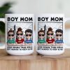 Boy Mom Less Drama Than Girls But Harder To Keep Alive - Personalized Mug Boy Mom Less Drama Than Girls But Harder To Keep Alive - Personalized Mug