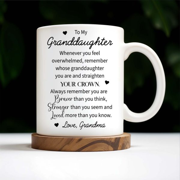 Braver Than You Think, Stronger Than You Seem Mug - Personalized Custom Coffee Mug - FM032_MG Braver Than You Think, Stronger Than You Seem Mug - Personalized Custom Coffee Mug - FM032_MG