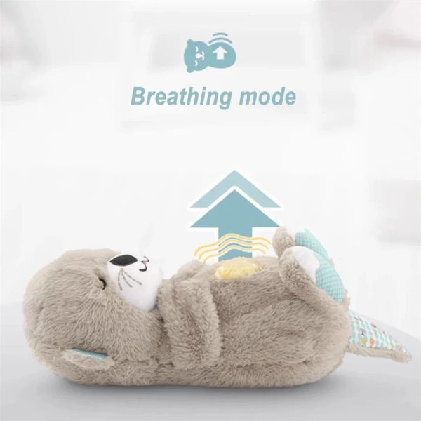 Breathing Bear Soothing Plush Toy with Music & Light for Baby Sleep