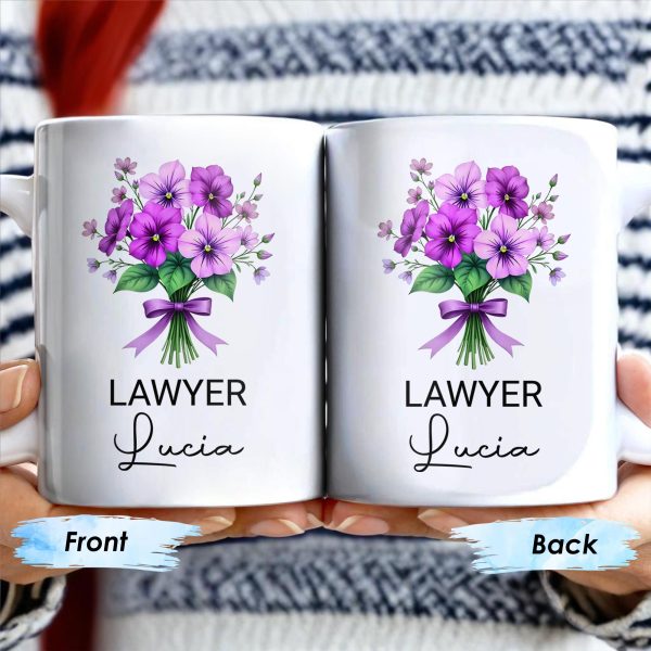 Brighten Your Day With A Bouquet Of Beautiful Birth Flowers - Personalized Custom Coffee Mug - GRAD285_MG Brighten Your Day With A Bouquet Of Beautiful Birth Flowers - Personalized Custom Coffee Mug - GRAD285_MG