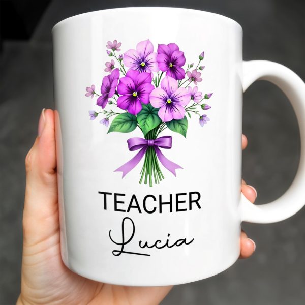 Brighten Your Day With A Bouquet Of Beautiful Birth Flowers - Personalized Custom Coffee Mug - GRAD285_MG Brighten Your Day With A Bouquet Of Beautiful Birth Flowers - Personalized Custom Coffee Mug - GRAD285_MG