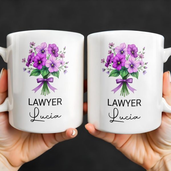 Brighten Your Day With A Bouquet Of Beautiful Birth Flowers - Personalized Custom Coffee Mug - GRAD285_MG Brighten Your Day With A Bouquet Of Beautiful Birth Flowers - Personalized Custom Coffee Mug - GRAD285_MG