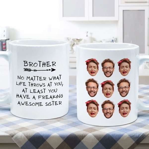 Brother Sister Siblings Humor Gift Personalized Coffee Mug Brother Sister Siblings Humor Gift Personalized Coffee Mug