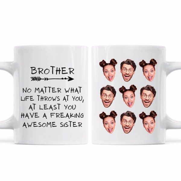 Brother Sister Siblings Humor Gift Personalized Coffee Mug Brother Sister Siblings Humor Gift Personalized Coffee Mug