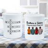 Brothers Sisters Family Linked Together Crossword Puzzle Art Personalized Mug