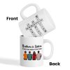 Brothers Sisters Family Linked Together Crossword Puzzle Art Personalized Mug