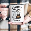 Bullsheet Halloween Bull Personalized Mug, Hilarious Cow Gift with Custom Name Bullsheet Halloween Bull Personalized Mug, Hilarious Cow Gift with Custom Name