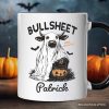 Bullsheet Halloween Bull Personalized Mug, Hilarious Cow Gift with Custom Name Bullsheet Halloween Bull Personalized Mug, Hilarious Cow Gift with Custom Name