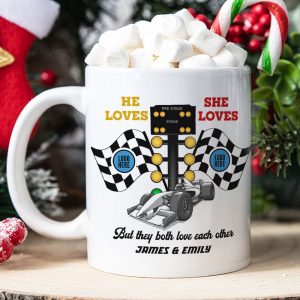 But They Both Love Each Other, Couple Gift, Personalized Mug, Racing Couple Mug 03HUTI091023