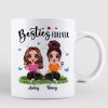 Butterflies Doll Women Sitting Friends Sisters Besties Forever Personalized Mug Butterflies Doll Women Sitting Friends Sisters Besties Forever Personalized Mug