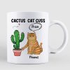 Cactus Cat Cuss Sassy Cats Personalized Mug Cactus Cat Cuss Sassy Cats Personalized Mug