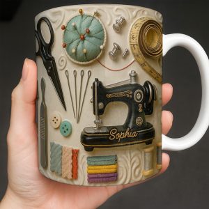 Capture The Essence Of Craftsmanship With Sewing Essentials - Personalized Custom Coffee Mug - JBS020_MG