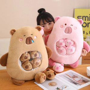 Capybara Squishy Plush Pillow - Adorable Mini Doll for Office Naps