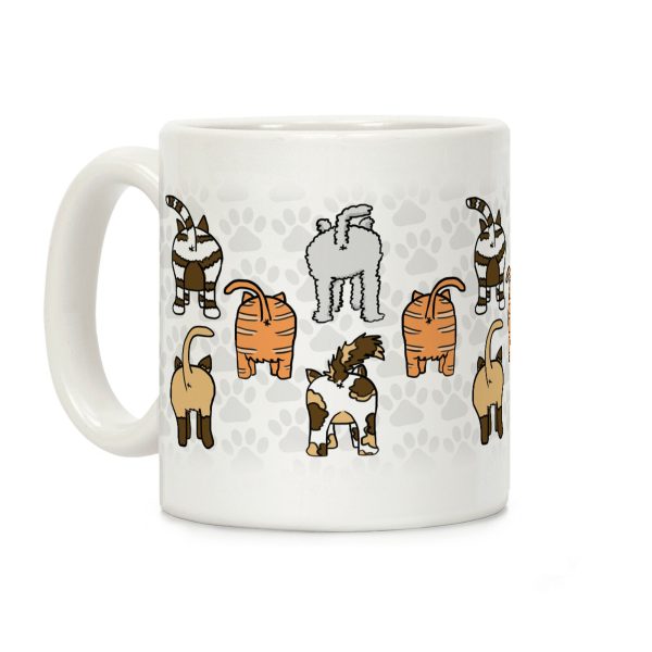 Cat Butt Pattern Coffee Mug Cat Butt Pattern Coffee Mug
