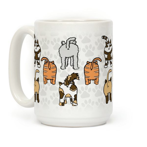Cat Butt Pattern Coffee Mug Cat Butt Pattern Coffee Mug