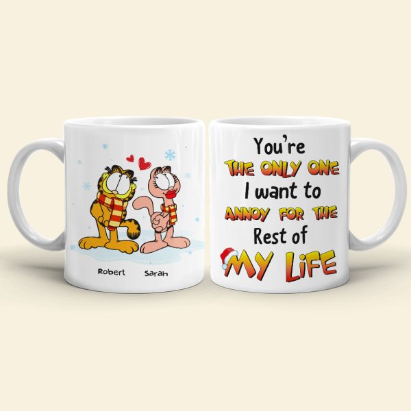 Cat Couple You're The Only One I Want To Annoy, Personalized White Mug, Christmas Gift For Couples Cat Couple You're The Only One I Want To Annoy, Personalized White Mug, Christmas Gift For Couples