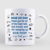 Cat Dad Blue Fluffy Cat Personalized Mug