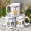 Cat Dad Love You A W-hole Lot Personalized Mug (7 - 15 Cats)