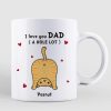 Cat Dad Love You A W-hole Lot Personalized Mug (7 - 15 Cats)
