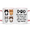 Cat Dad No Matter What Life Throws At You Personalized Mug