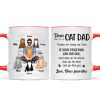 Cat Dad Real Man Funny Gift Personalized Mug Cat Dad Real Man Funny Gift Personalized Mug